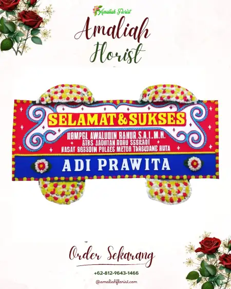 Papan Bunga Ucapan Selamat Bugbug